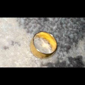 COPY - 14k gold band ring.